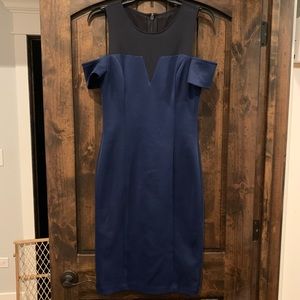 Guess size 4 Blue Knee Length Dress